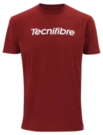 T-shirt pour homme Tecnifibre Club Cotton Tee Cardinal