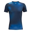 T-shirt pour homme Under Armour HeatGear Rush 2.0 Print SS Blue