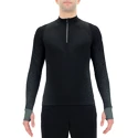 T-shirt pour homme UYN  Running Exceleration Shirt LS Zip Up Black