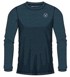 T-shirt pour homme Virtus Joker Melange LS Tee Blue