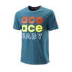 T-shirt pour homme Wilson  Ace Ace Baby Tech Tee Blue Coral