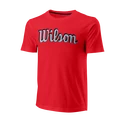 T-shirt pour homme Wilson  Script Eco Cotton Tee-Slimfit Red