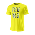 T-shirt pour homme Wilson  Stacked Tennis Tech Tee Sulphur Spring