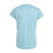 T-shirt pour jeune fille adidas Aeroready 3-Stripes Tee Mint Ton