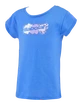 T-shirt pour jeune fille Babolat  Exercise Cotton Tee Girl French Blue