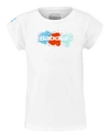 T-shirt pour jeune fille Babolat  Exercise Cotton Tee Girl White