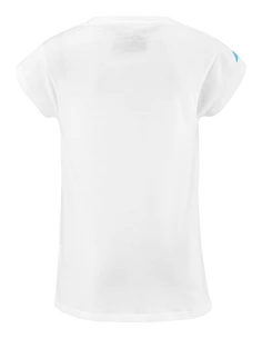 T-shirt pour jeune fille Babolat  Exercise Cotton Tee Girl White 6 - 8 ans