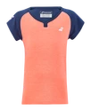 T-shirt pour jeune fille Babolat  Play Cap Sleeve Top Fluo Strike