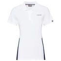 T-shirt pour jeune fille Head Club Tech Polo White/Navy