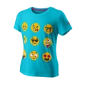 T-shirt pour jeune fille Wilson  Emoti-Fun Tech Tee G Scuba Blue