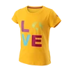 T-shirt pour jeune fille Wilson  Love Earth Tech Tee G Saffron