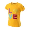 T-shirt pour jeune fille Wilson  Love Earth Tech Tee G Saffron