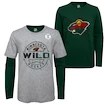 T-shirts pour enfant Outerstuff T-shirts NHL Two-Way Forward 3 en 1 pour enfants Minnesota Wild