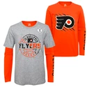 T-shirts pour enfant Outerstuff T-shirts NHL Two-Way Forward 3 en 1 pour enfants Philadelphia Flyers