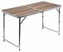 Table Cattara  kempingový skládací DOUBLE teleskop. hnědý