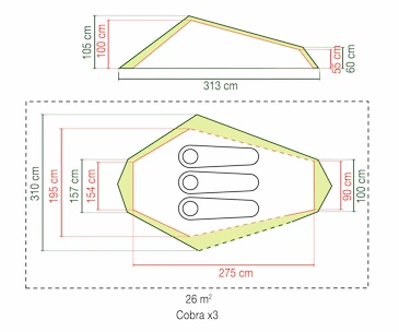 Tente Coleman  Cobra 3