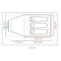 Tente Coleman  Darwin 3   BlackOut