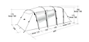 Tente Easy Camp  Huntsville Twin 600 Green