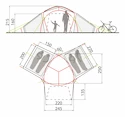 Tente VAUDE  Badawi 4P Sand