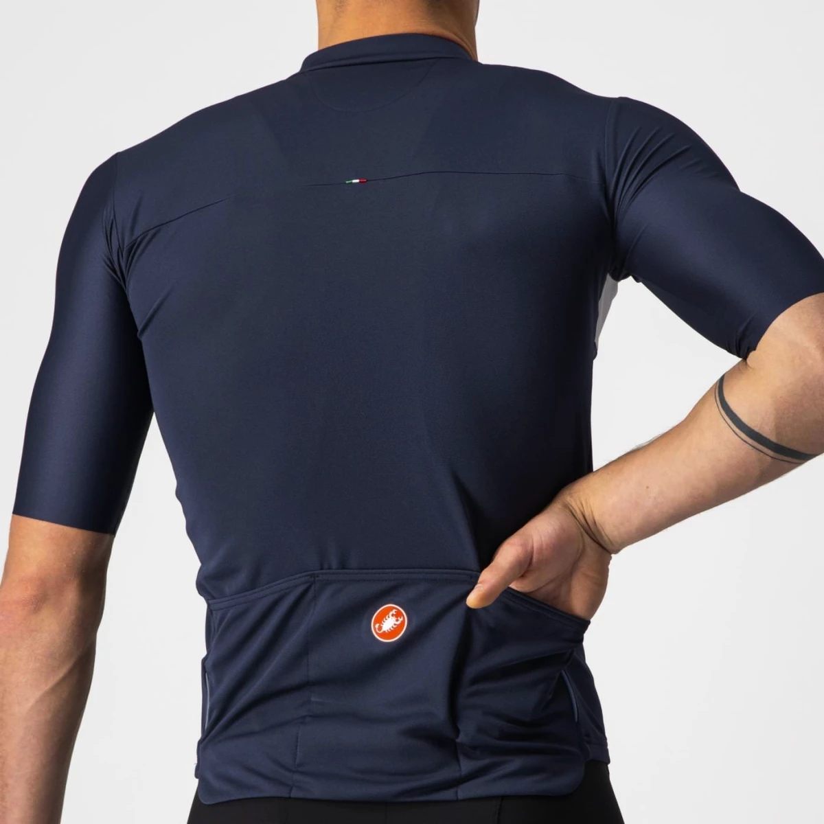 Castelli Prologo 7 Bleu/Gris Argenté/Rouge