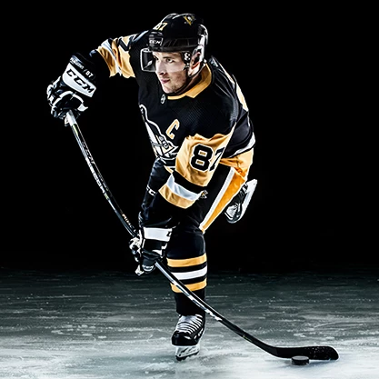 Sidney Crosby en tenue CCM Ribcor