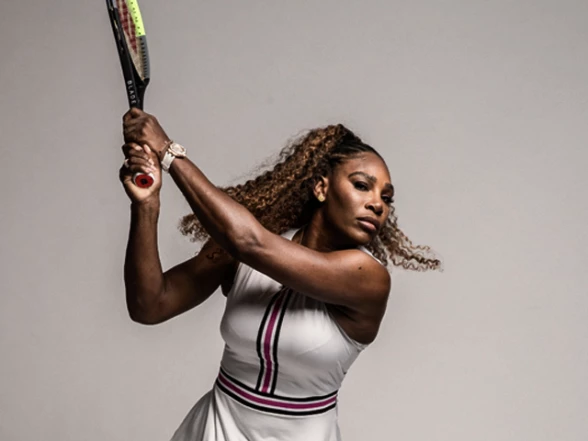 Serena Williams et la raquette de tennis Wilson Blade v7