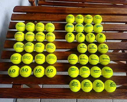 Balles de tennis testées