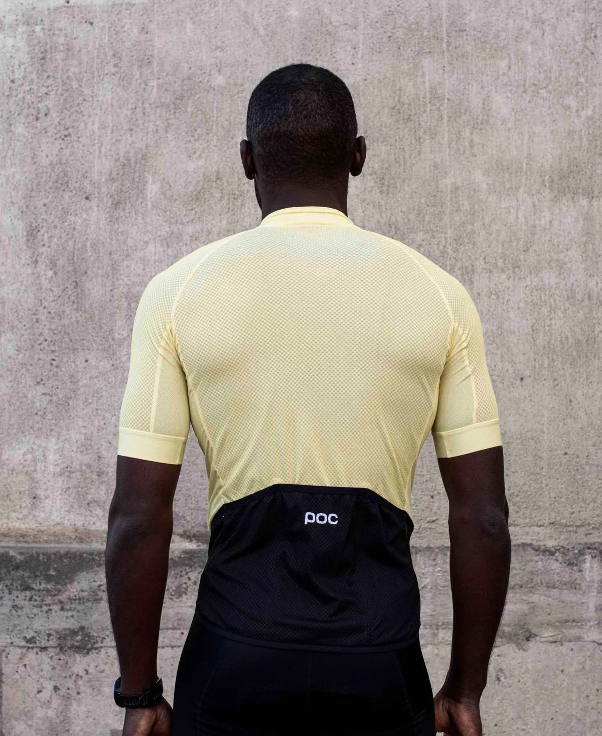 Maillot Cyclisme POC Essential Road Logo Jersey Jaune Soufre