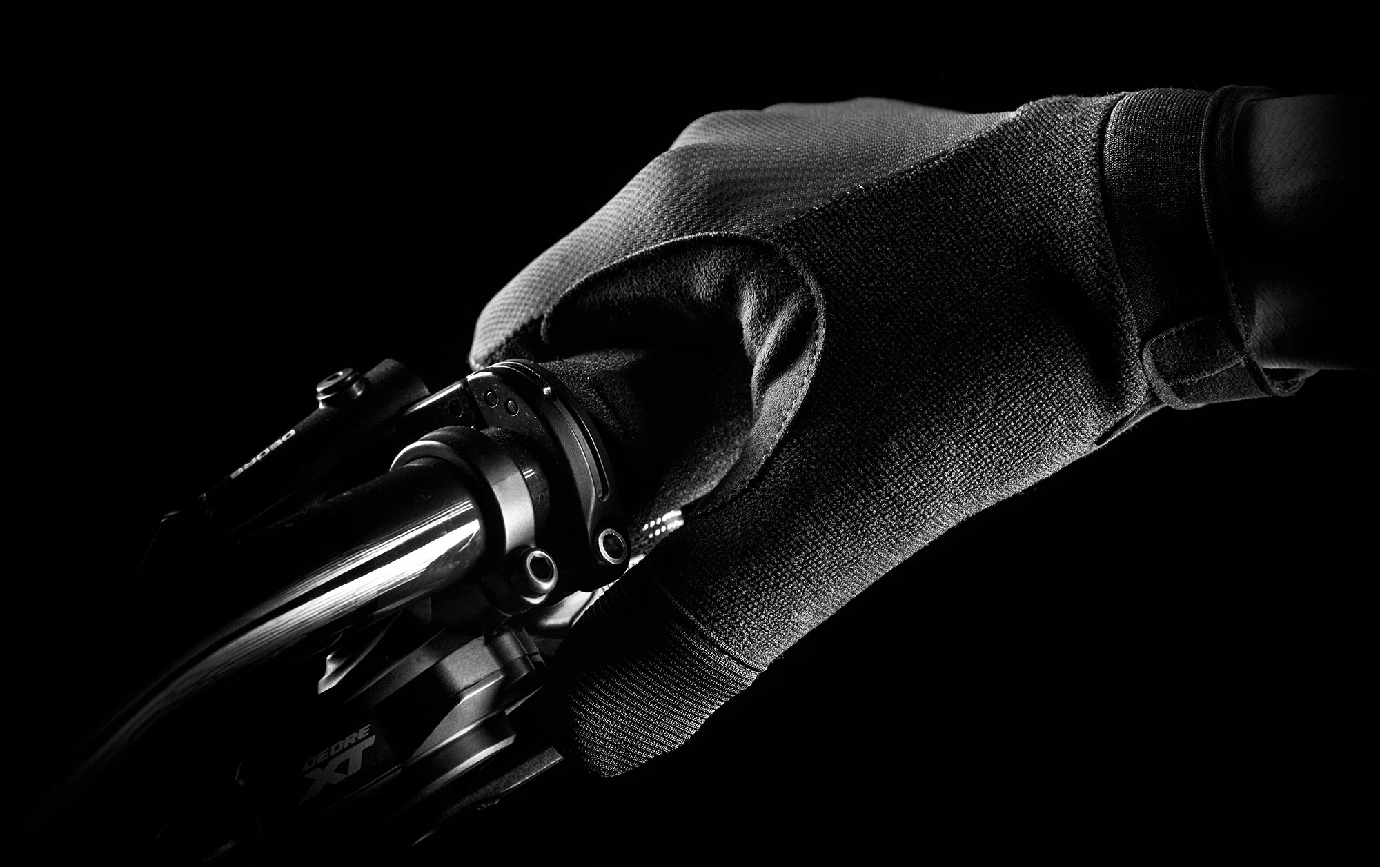 Gants de vélo Bluegrass React noir