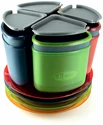 Vaisselle GSI  Infinity 4 person compact tableset- multicolor