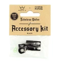 Valve tubeless PEATY'S  X chris king (mk2) black tubeless valves accessory kit (ptv2-accs-blk-12)