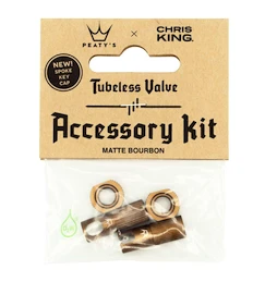 Valve tubeless PEATY'S X chris king (mk2) bourbon tubeless valves accessory kit (ptv2-accs-brb-12)