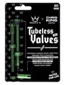 Valve tubeless PEATY'S  X chris king (mk2) emerald tubeless valves - 80mm (ptv2-80-emr-12)