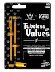 Valve tubeless PEATY'S  X chris king (mk2) gold tubeless valves - 80mm (ptv2-80-gld-12)