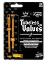 Valve tubeless PEATY'S  X chris king (mk2) gold tubeless valves - 80mm (ptv2-80-gld-12)