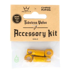 Valve tubeless PEATY'S X chris king (mk2) gold tubeless valves accessory kit (ptv2-accs-gld-12)