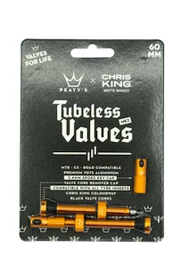 Valve tubeless PEATY'S  X chris king (mk2) mango tubeless valves 60mm (ptv2-60-mng-12)