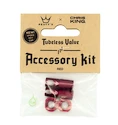 Valve tubeless PEATY'S  X chris king (mk2) red tubeless valves accessory kit (ptv2-accs-red-12)