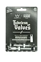 Valve tubeless PEATY'S  X chris king (mk2) silver tubeless valves 60mm (ptv2-60-sil-12)