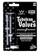Valve tubeless PEATY'S  X chris king (mk2) silver tubeless valves - 80mm (ptv2-80-sil-12)