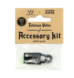 Valve tubeless PEATY'S X chris king (mk2) slate tubeless valves accessory kit (ptv2-accs-slt-12)